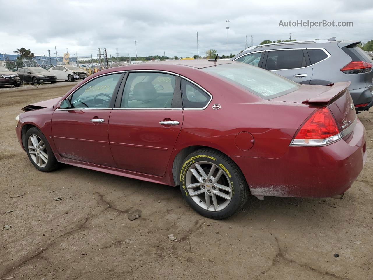 2009 Chevrolet Impala Ltz Burgundy vin: 2G1WU57M691259753