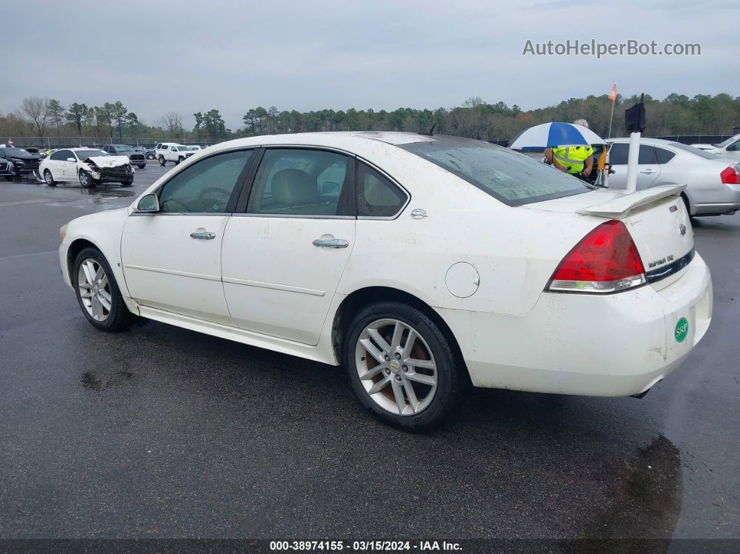 2009 Chevrolet Impala Ltz White vin: 2G1WU57M691272177