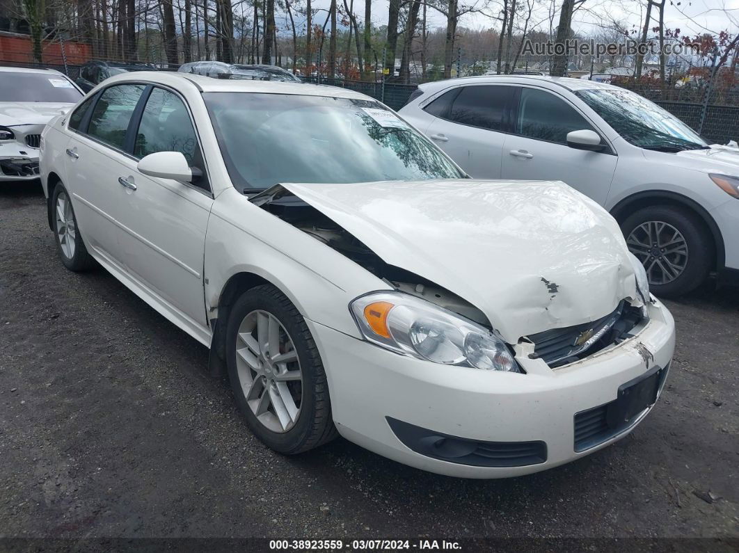 2009 Chevrolet Impala Ltz White vin: 2G1WU57M791101955