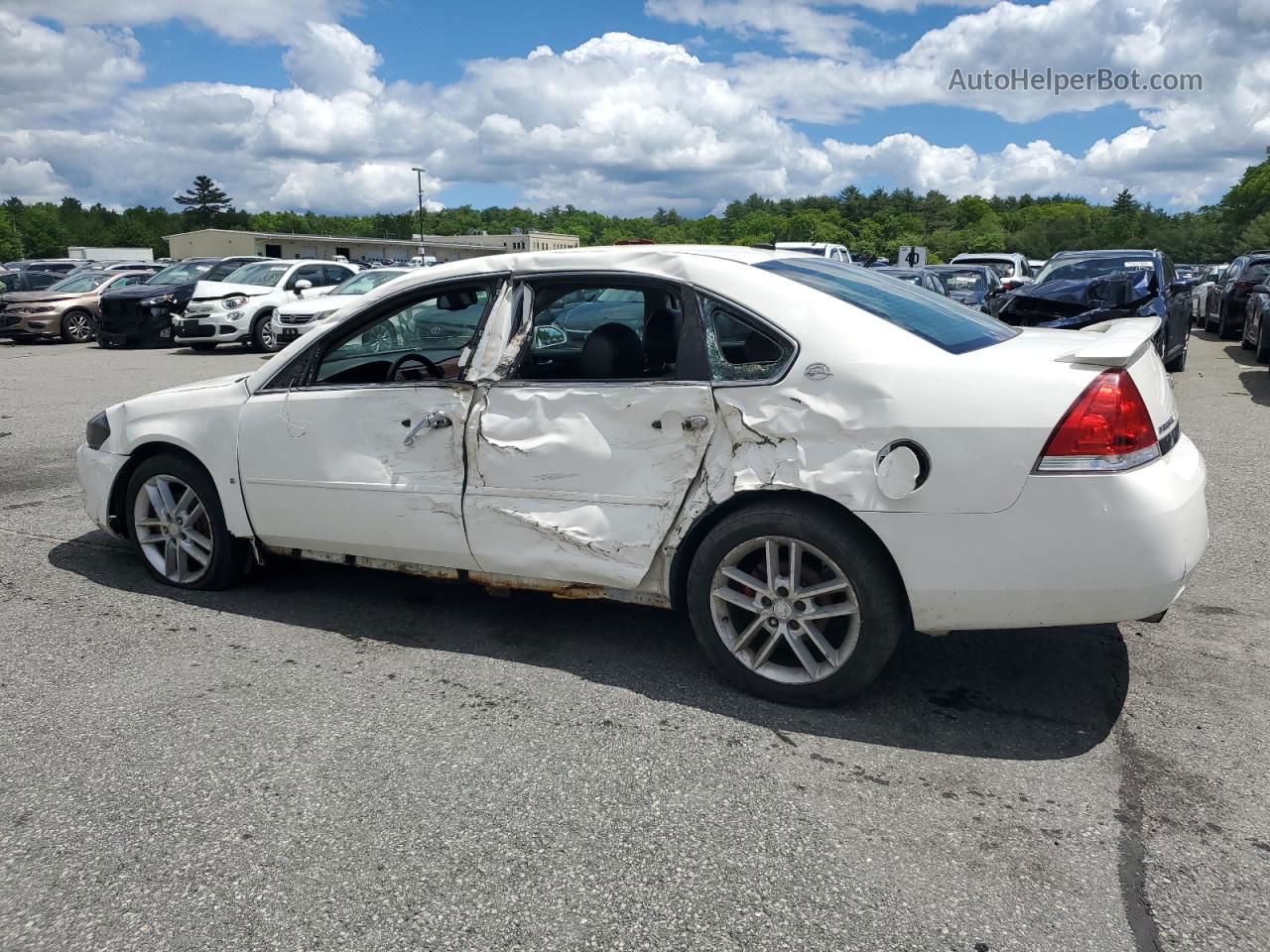 2009 Chevrolet Impala Ltz Белый vin: 2G1WU57M791140318