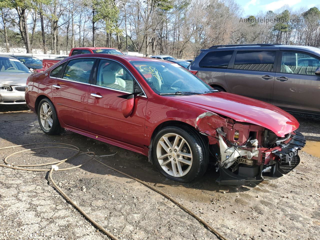 2009 Chevrolet Impala Ltz Красный vin: 2G1WU57M791202820