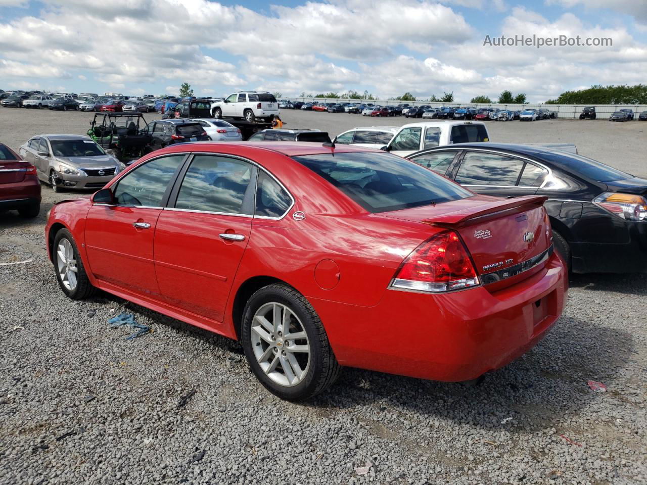 2009 Chevrolet Impala Ltz Red vin: 2G1WU57MX91185429