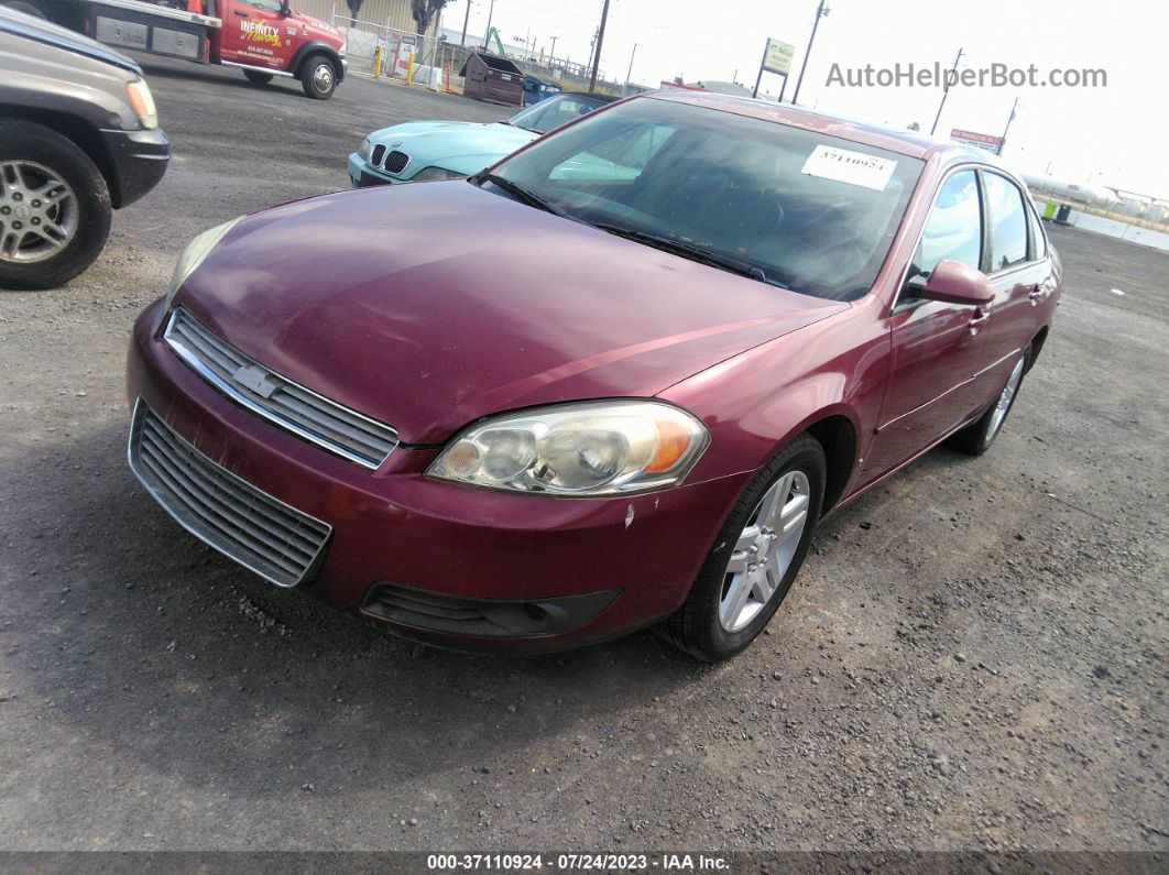 2006 Chevrolet Impala Ltz Red vin: 2G1WU581169190438