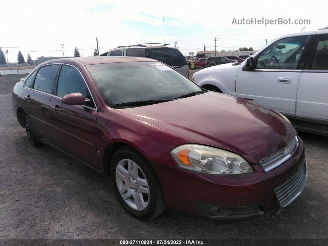 2006 Chevrolet Impala Ltz Red vin: 2G1WU581169190438