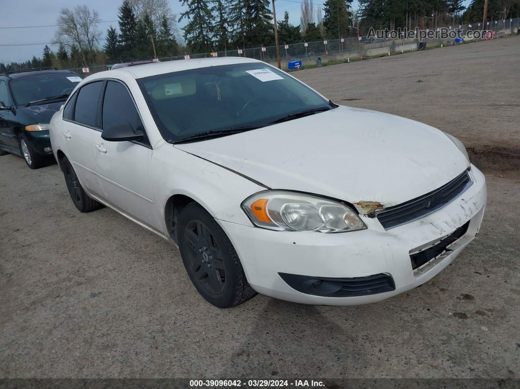 2006 Chevrolet Impala Ltz White vin: 2G1WU581169373841