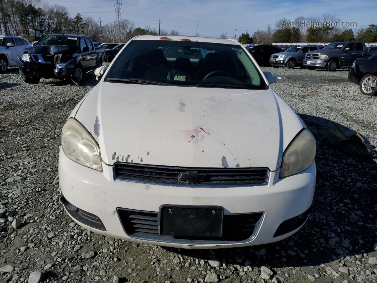 2006 Chevrolet Impala Ltz White vin: 2G1WU581869227307