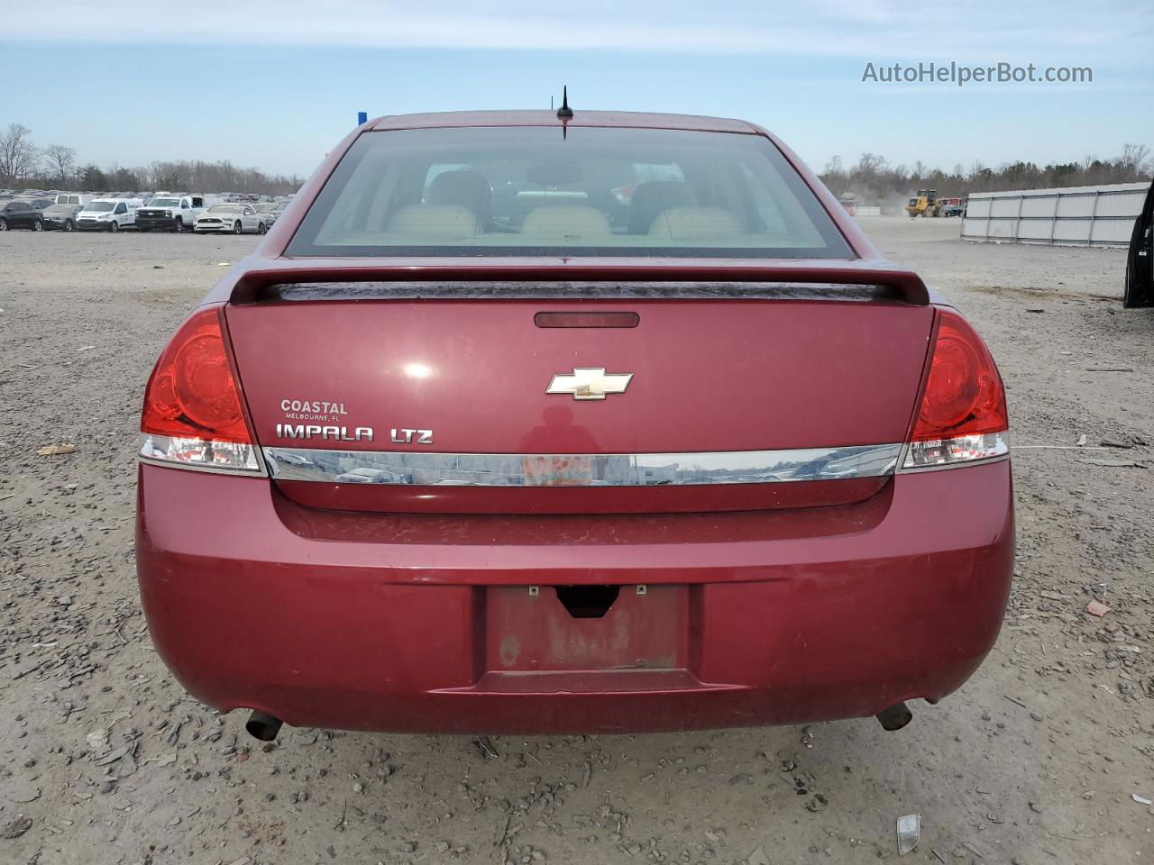 2006 Chevrolet Impala Ltz Burgundy vin: 2G1WU581869303317