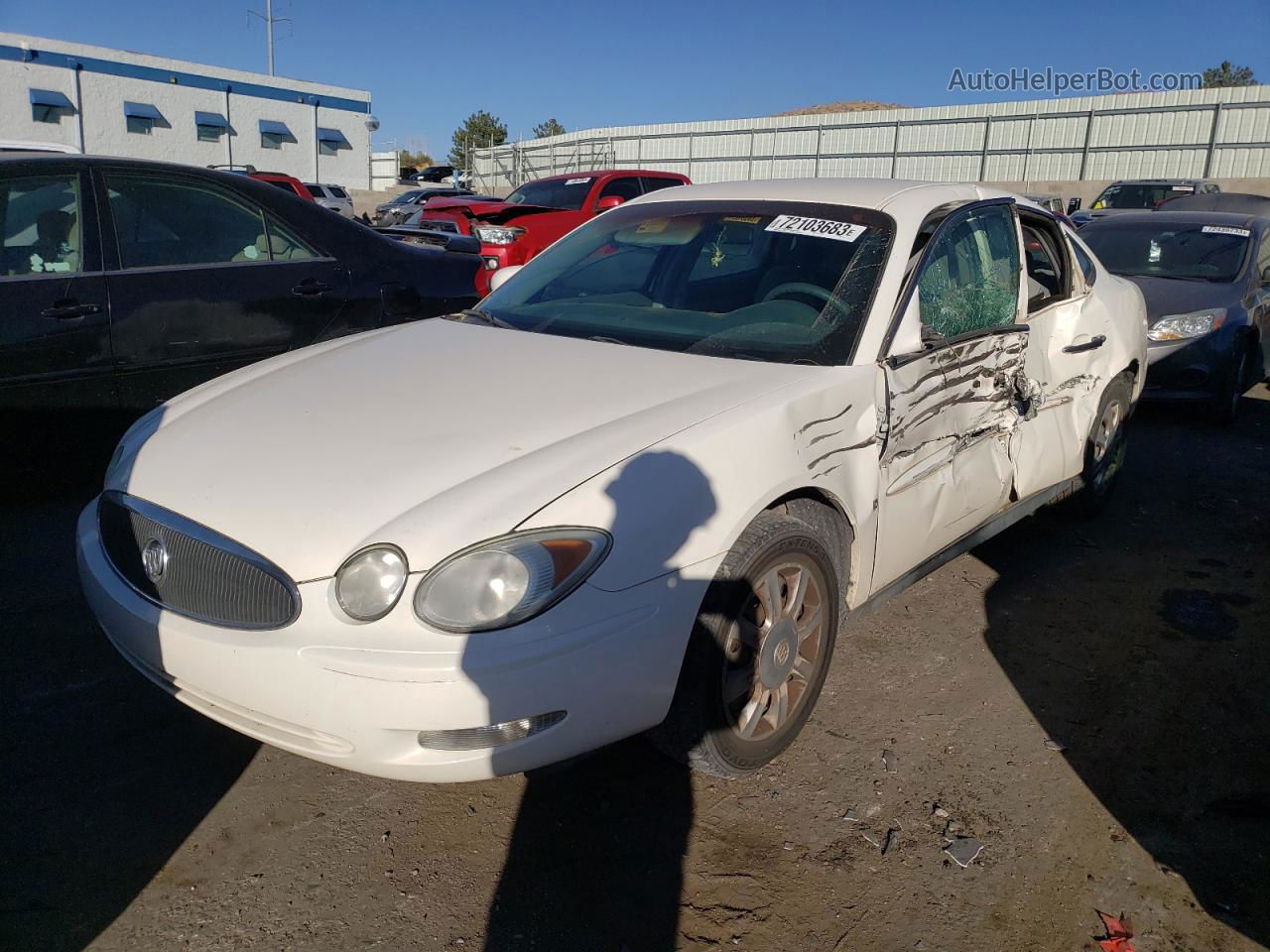 2007 Buick Lacrosse Cx White vin: 2G4WC552371124167