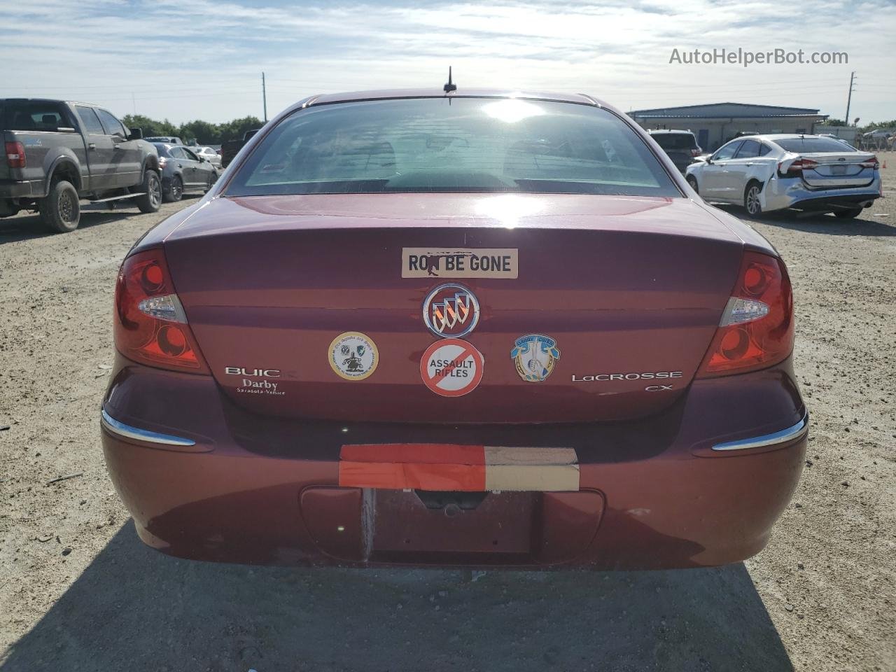 2007 Buick Lacrosse Cx Red vin: 2G4WC582071225064