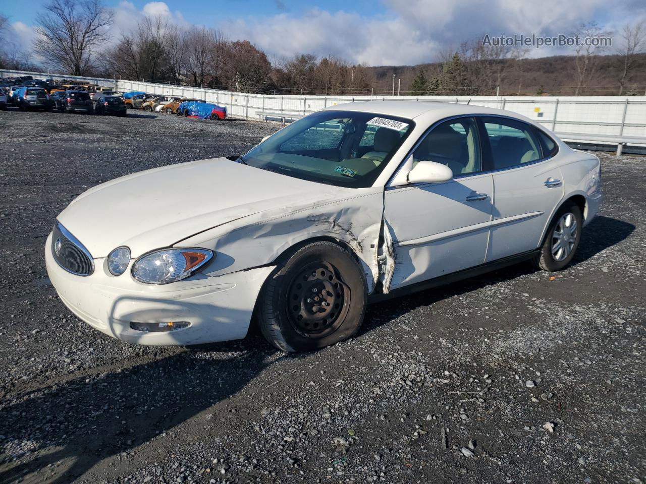 2007 Buick Lacrosse Cx White vin: 2G4WC582071235626