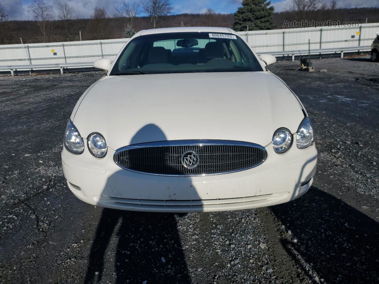 2007 Buick Lacrosse Cx White vin: 2G4WC582071235626