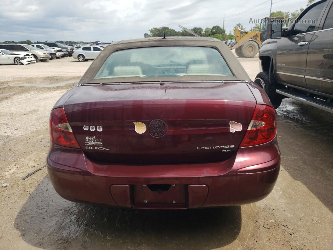 2007 Buick Lacrosse Cx Burgundy vin: 2G4WC582271198434