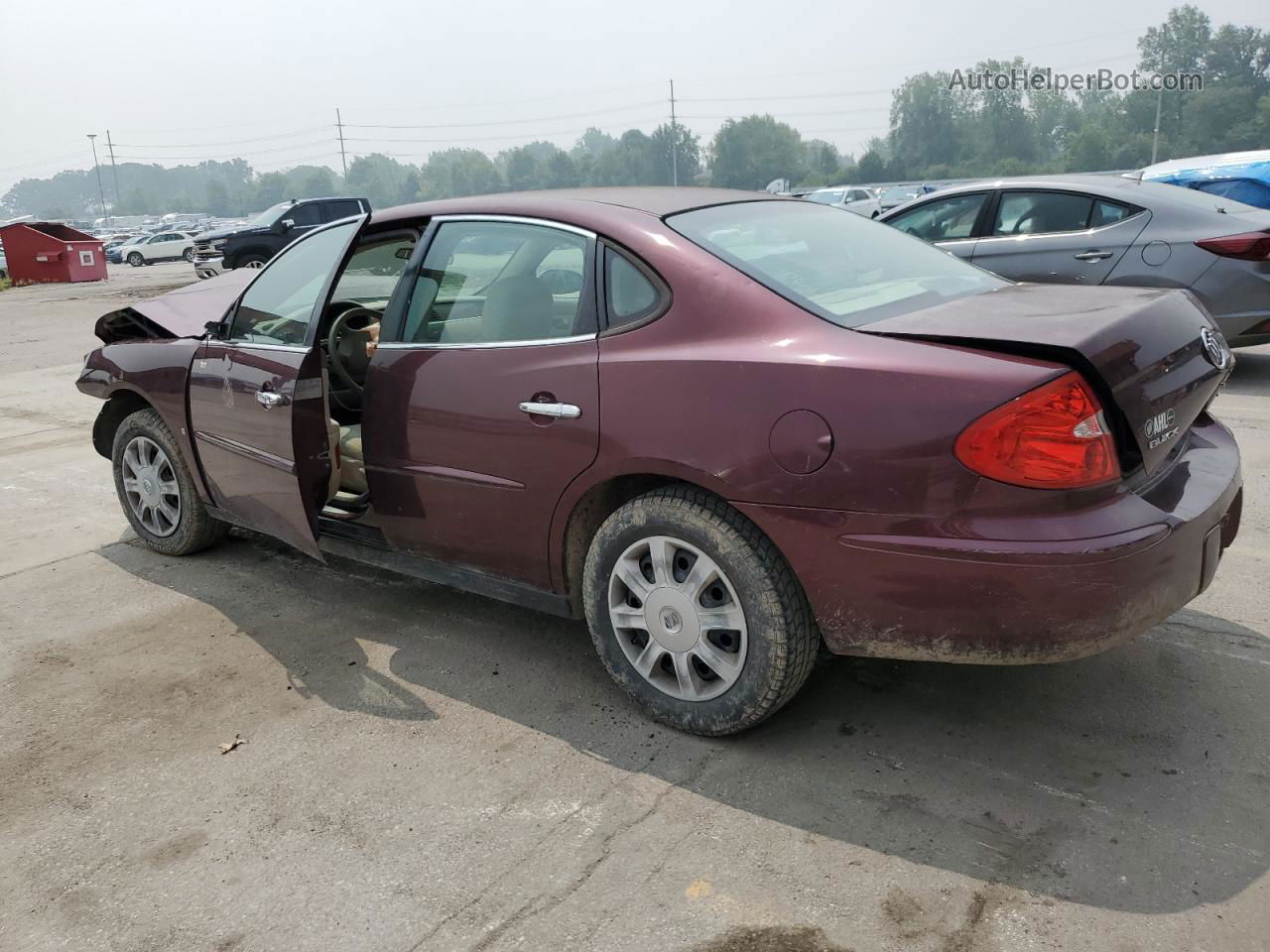 2007 Buick Lacrosse Cx Burgundy vin: 2G4WC582271232467