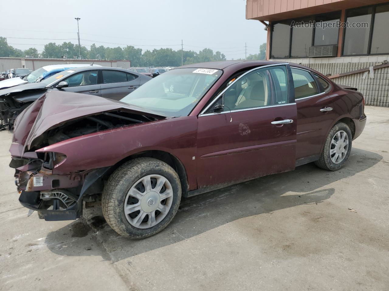 2007 Buick Lacrosse Cx Burgundy vin: 2G4WC582271232467