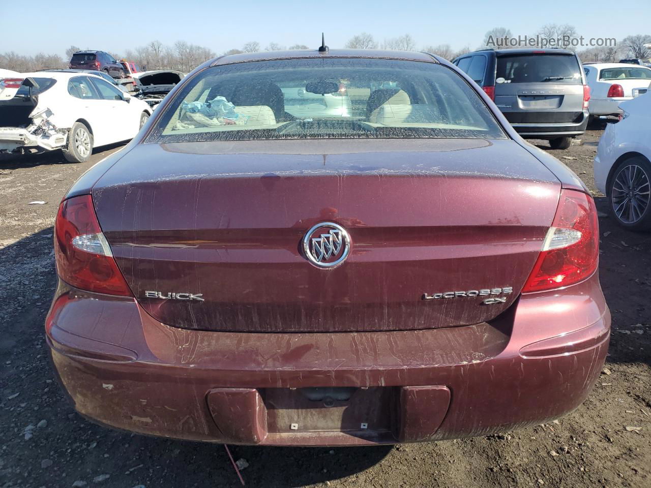 2007 Buick Lacrosse Cx Maroon vin: 2G4WC582571120570