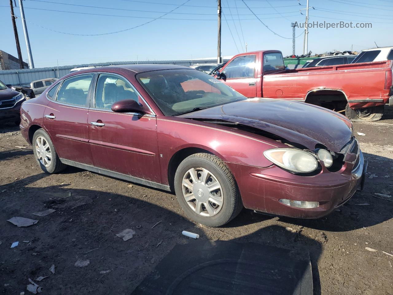 2007 Buick Lacrosse Cx Maroon vin: 2G4WC582571120570