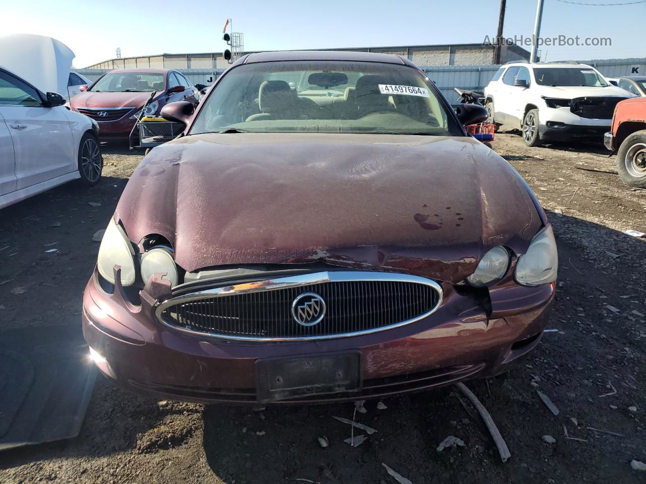 2007 Buick Lacrosse Cx Maroon vin: 2G4WC582571120570