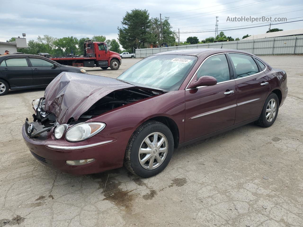 2007 Buick Lacrosse Cx Burgundy vin: 2G4WC582571228476