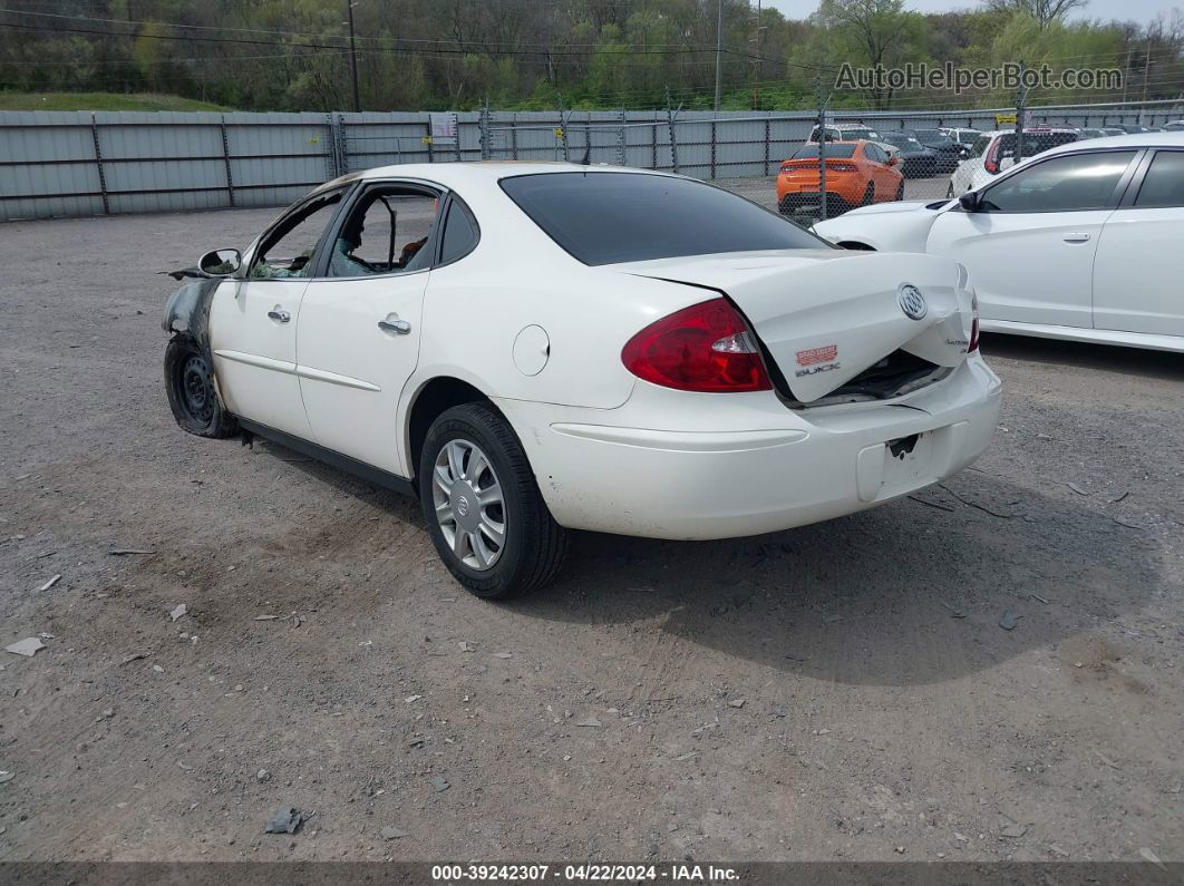 2007 Buick Lacrosse Cx White vin: 2G4WC582671123526