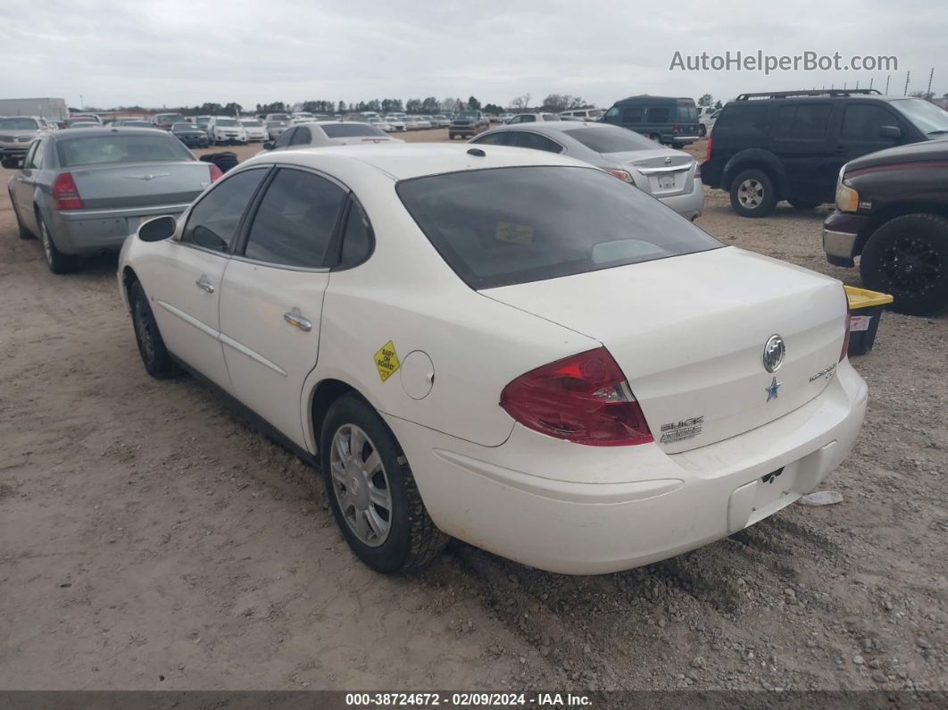 2007 Buick Lacrosse Cx White vin: 2G4WC582671129844