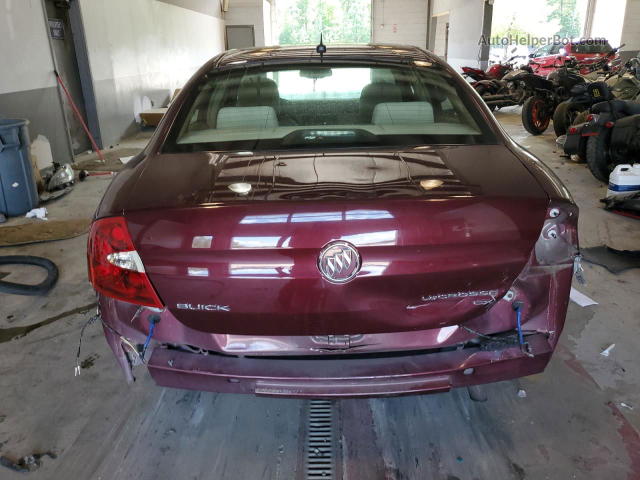 2007 Buick Lacrosse Cx Burgundy vin: 2G4WC582971168654