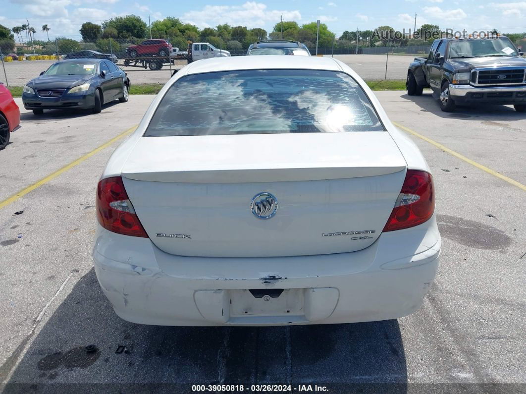 2007 Buick Lacrosse Cxl White vin: 2G4WD552171161926