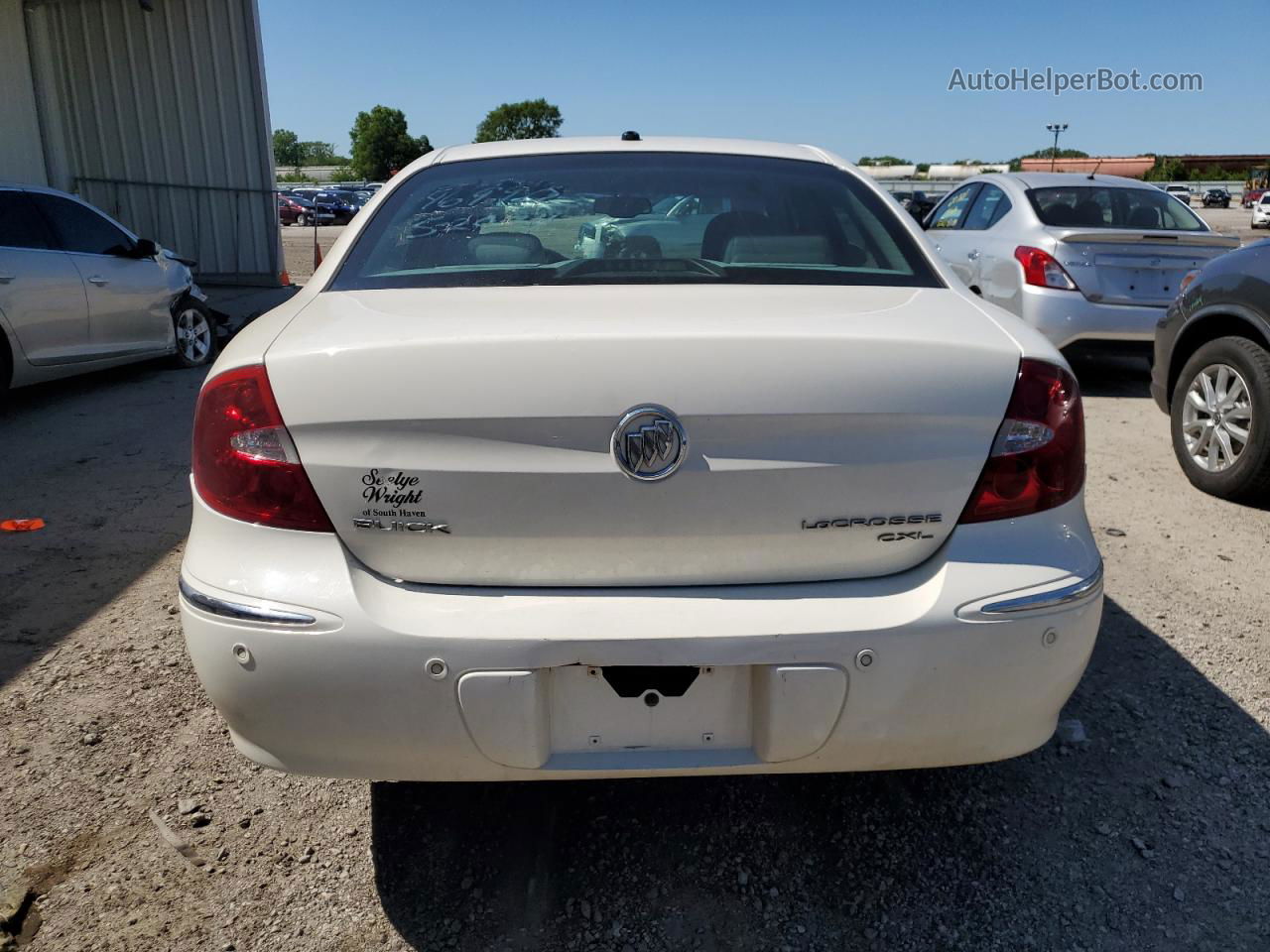 2007 Buick Lacrosse Cxl White vin: 2G4WD582071165753