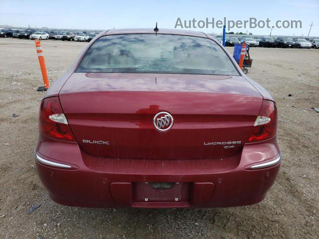 2007 Buick Lacrosse Cxl Maroon vin: 2G4WD582071177885