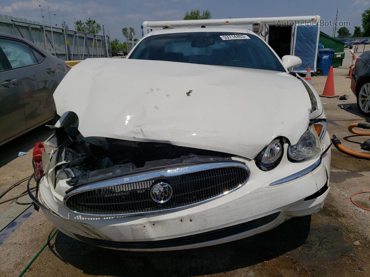 2007 Buick Lacrosse Cxl White vin: 2G4WD582171116609