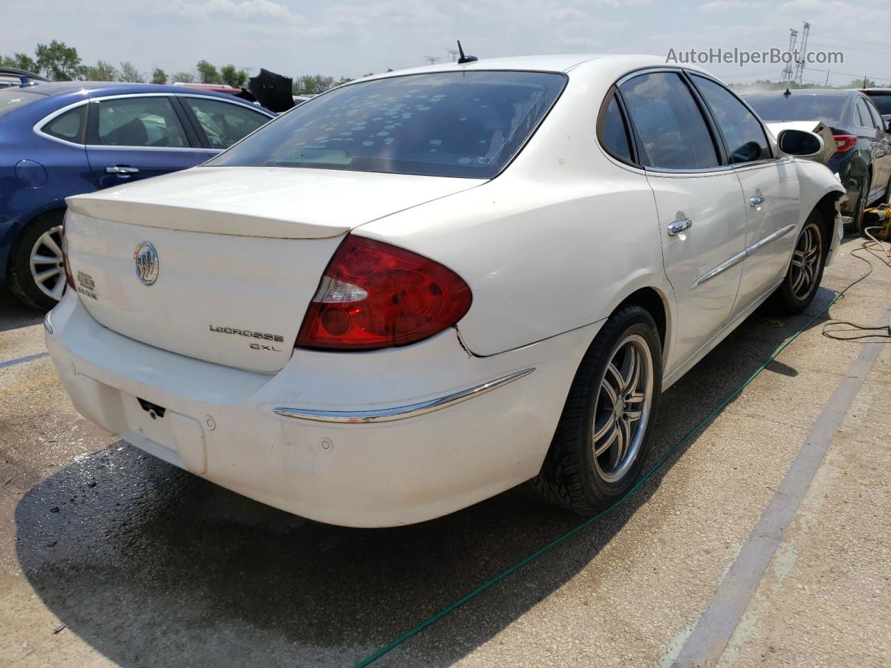 2007 Buick Lacrosse Cxl White vin: 2G4WD582171116609