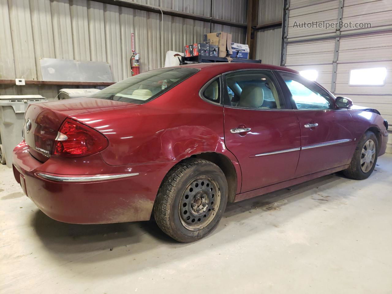 2007 Buick Lacrosse Cxl Red vin: 2G4WD582171214491