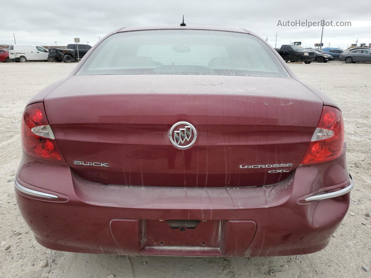 2007 Buick Lacrosse Cxl Burgundy vin: 2G4WD582271179105