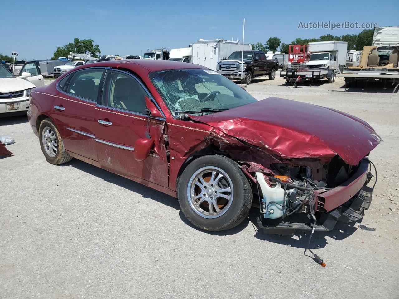 2007 Buick Lacrosse Cxl Burgundy vin: 2G4WD582371137106