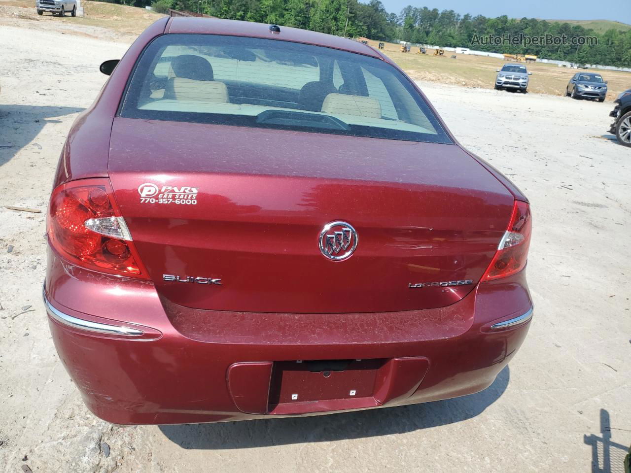 2007 Buick Lacrosse Cxl Maroon vin: 2G4WD582471153122