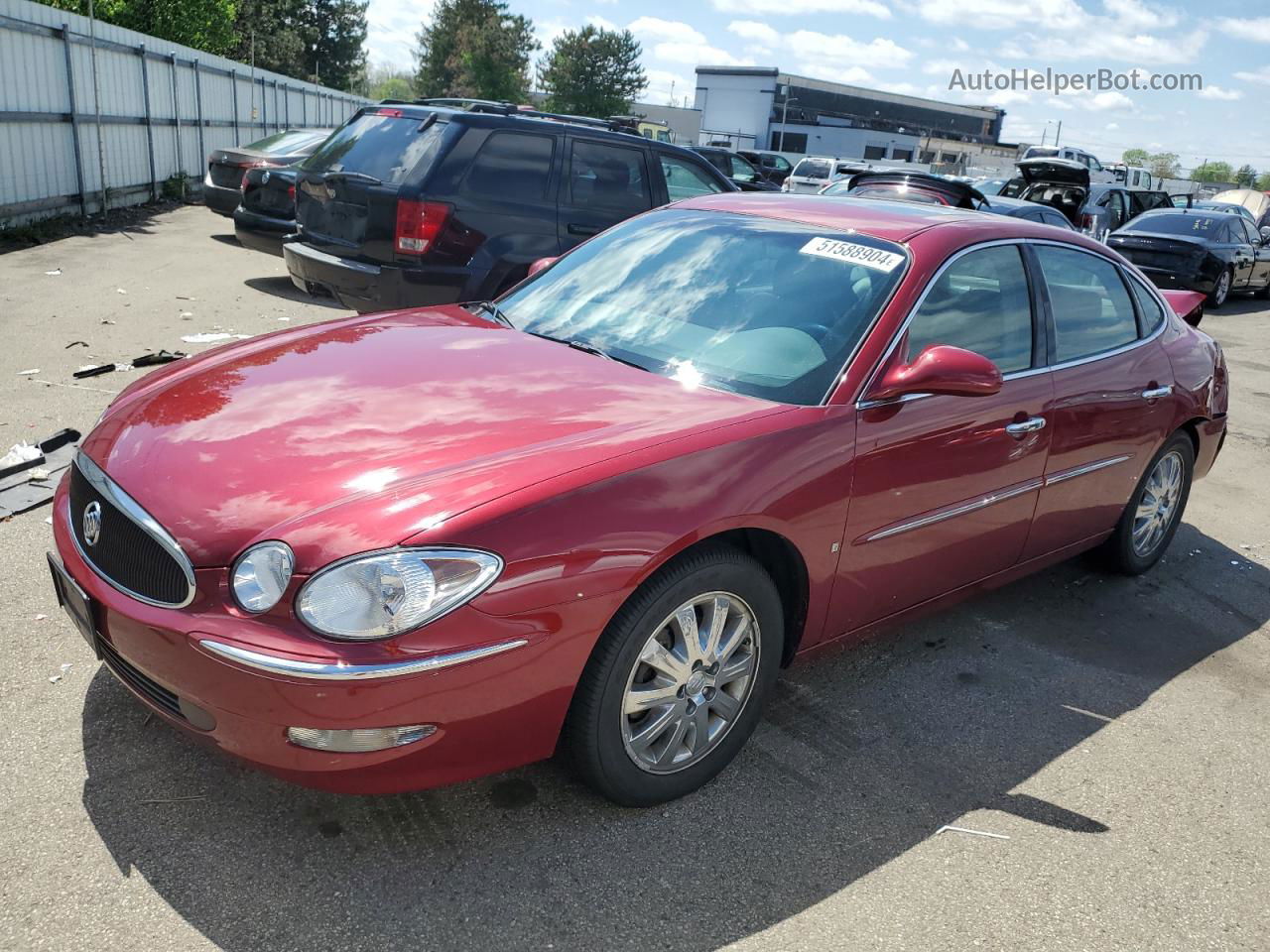 2007 Buick Lacrosse Cxl Red vin: 2G4WD582571213621