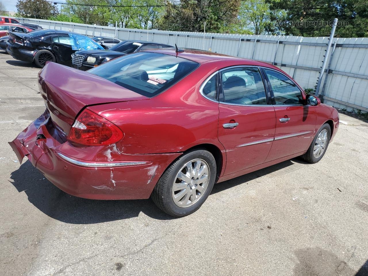 2007 Buick Lacrosse Cxl Red vin: 2G4WD582571213621