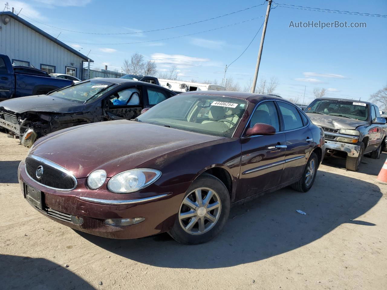 2007 Buick Lacrosse Cxl Бордовый vin: 2G4WD582X71117452