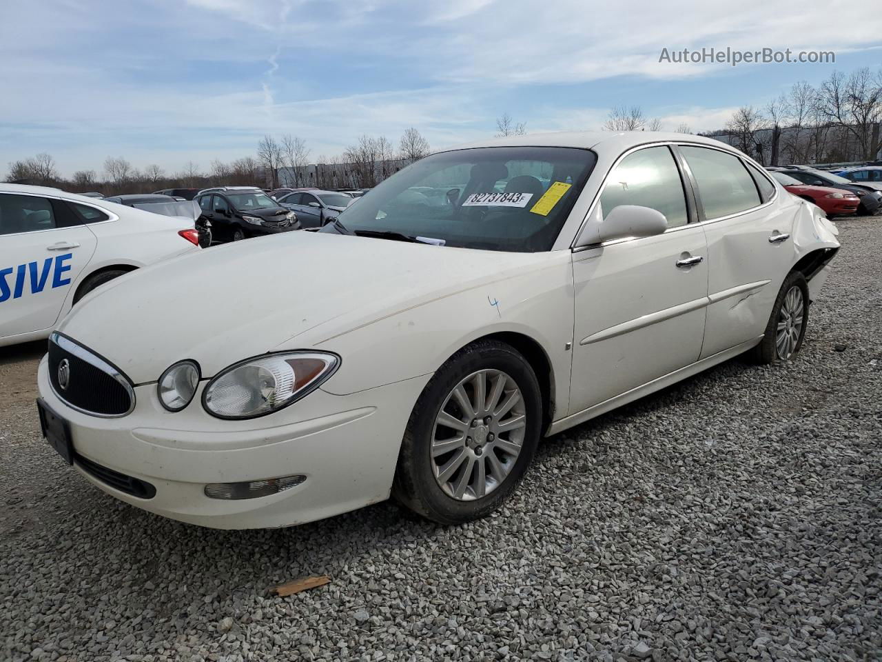 2007 Buick Lacrosse Cxs White vin: 2G4WE587271214007