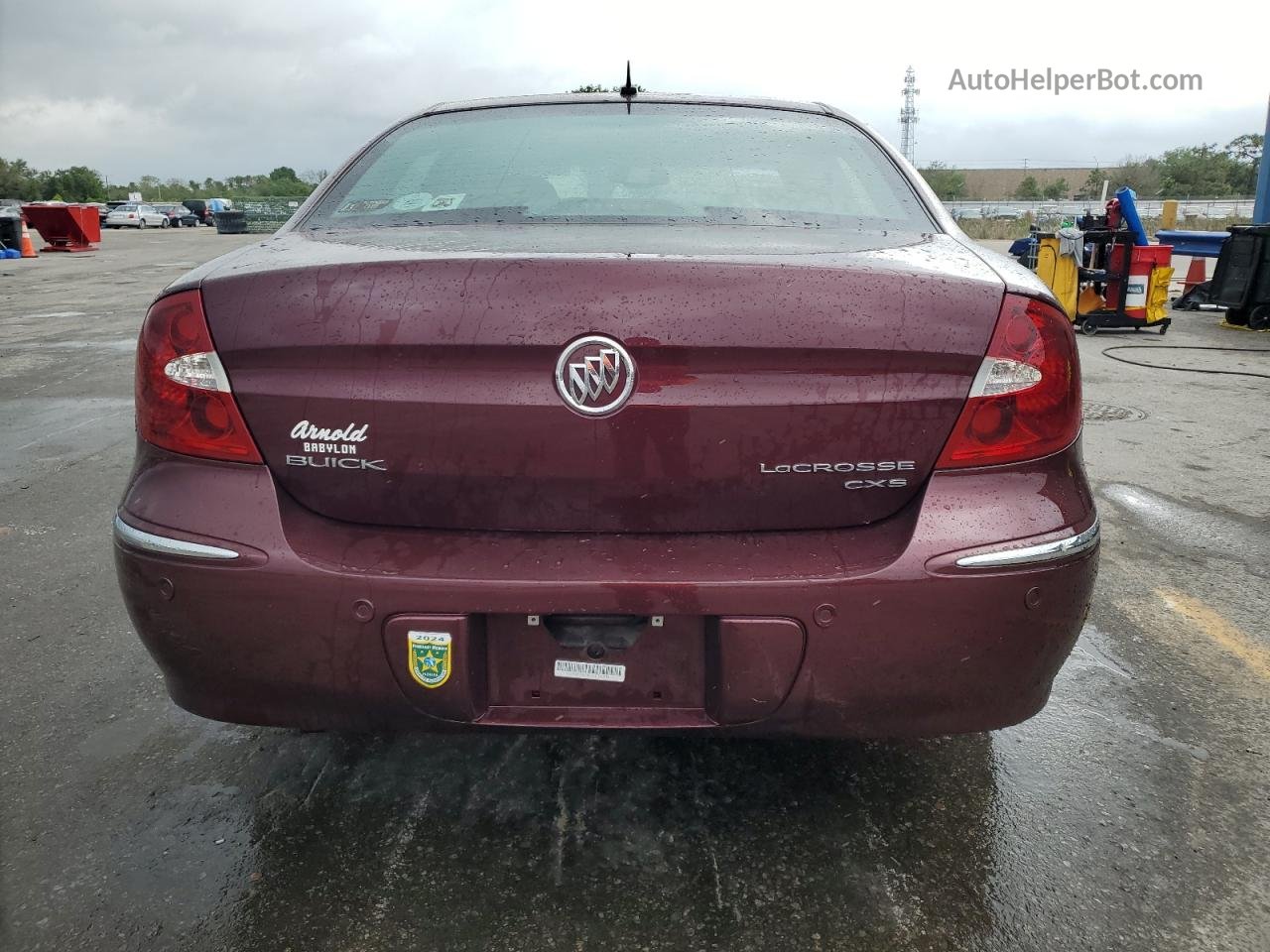 2007 Buick Lacrosse Cxs Burgundy vin: 2G4WE587X71178339