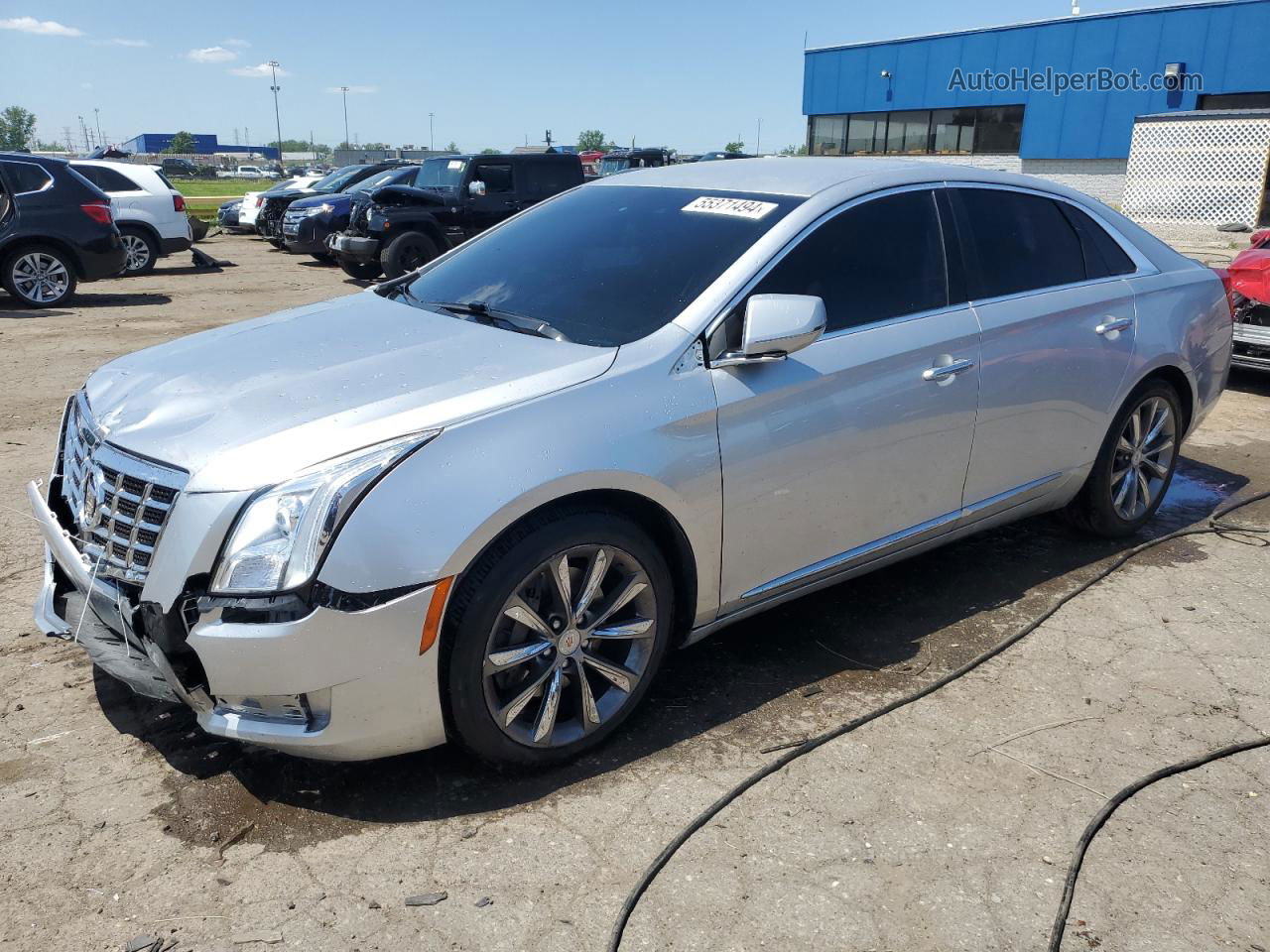 2013 Cadillac Xts  Silver vin: 2G61N5S35D9100376