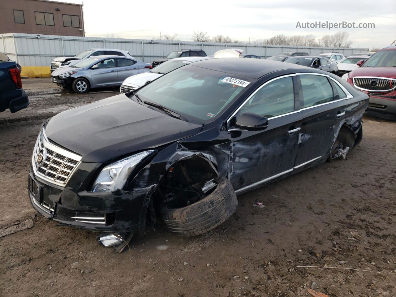 2013 Cadillac Xts Luxury Collection Black vin: 2G61P5S31D9135717