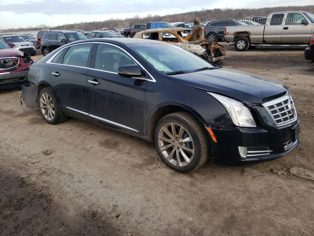 2013 Cadillac Xts Luxury Collection Black vin: 2G61P5S31D9135717