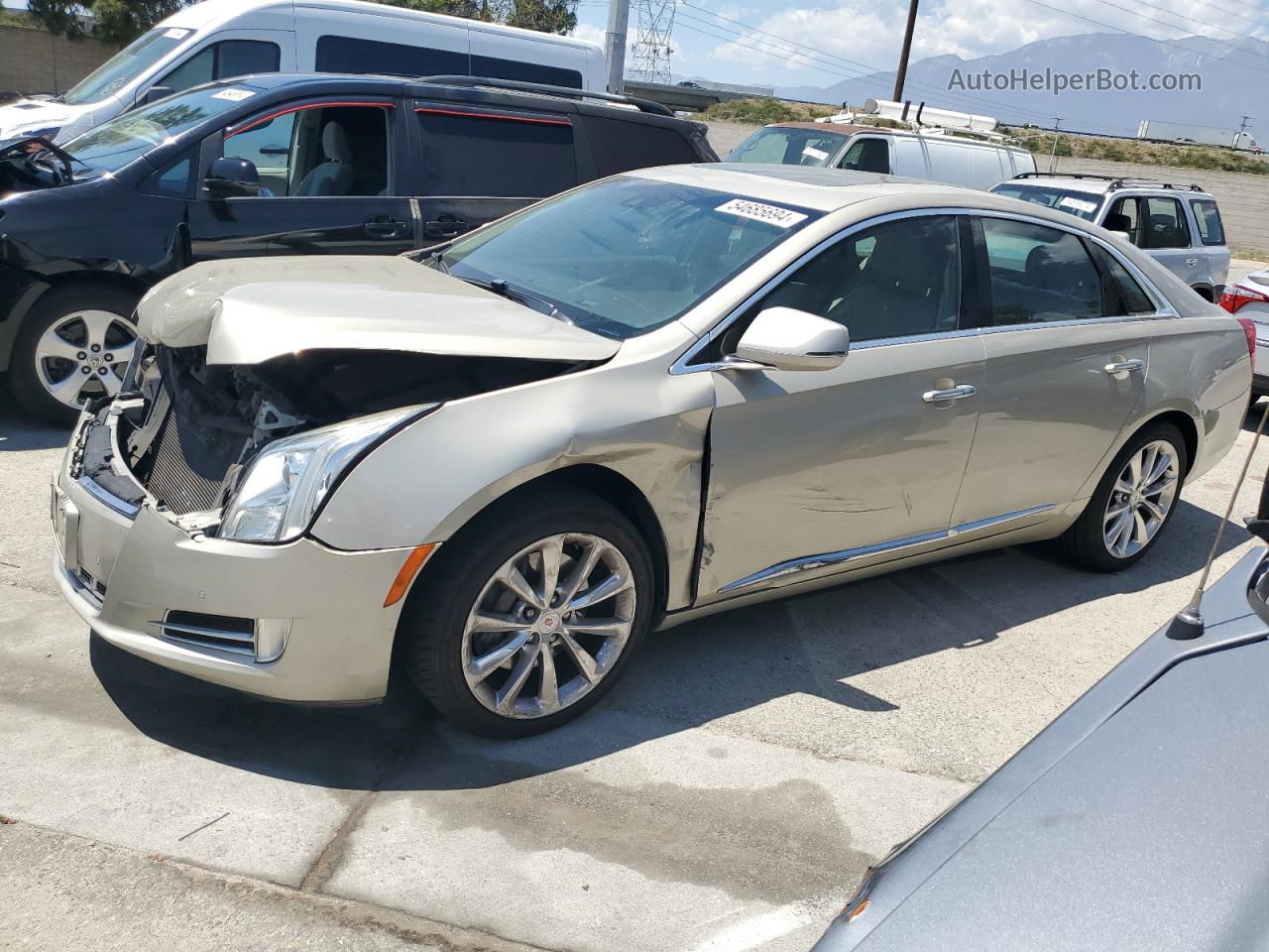 2013 Cadillac Xts Luxury Collection Beige vin: 2G61P5S32D9149612