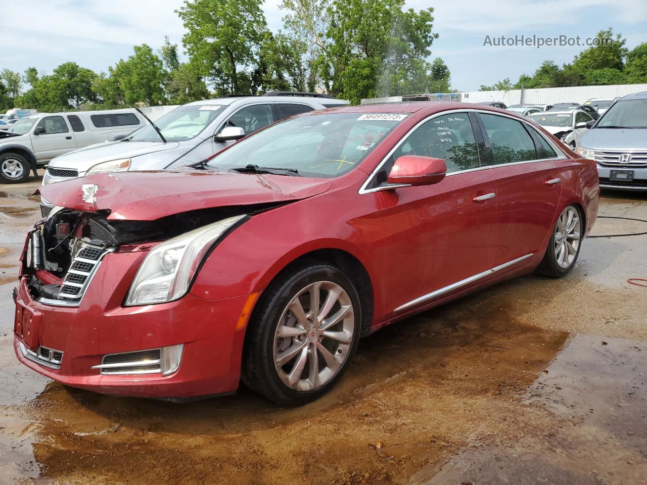 2013 Cadillac Xts Luxury Collection Red vin: 2G61P5S33D9121169