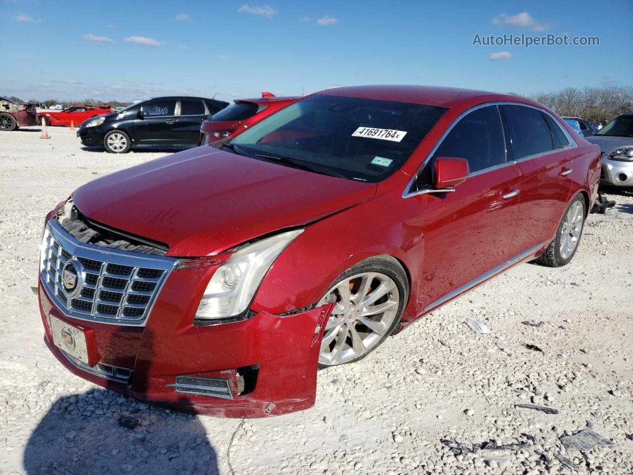 2013 Cadillac Xts Luxury Collection Red vin: 2G61P5S33D9138876