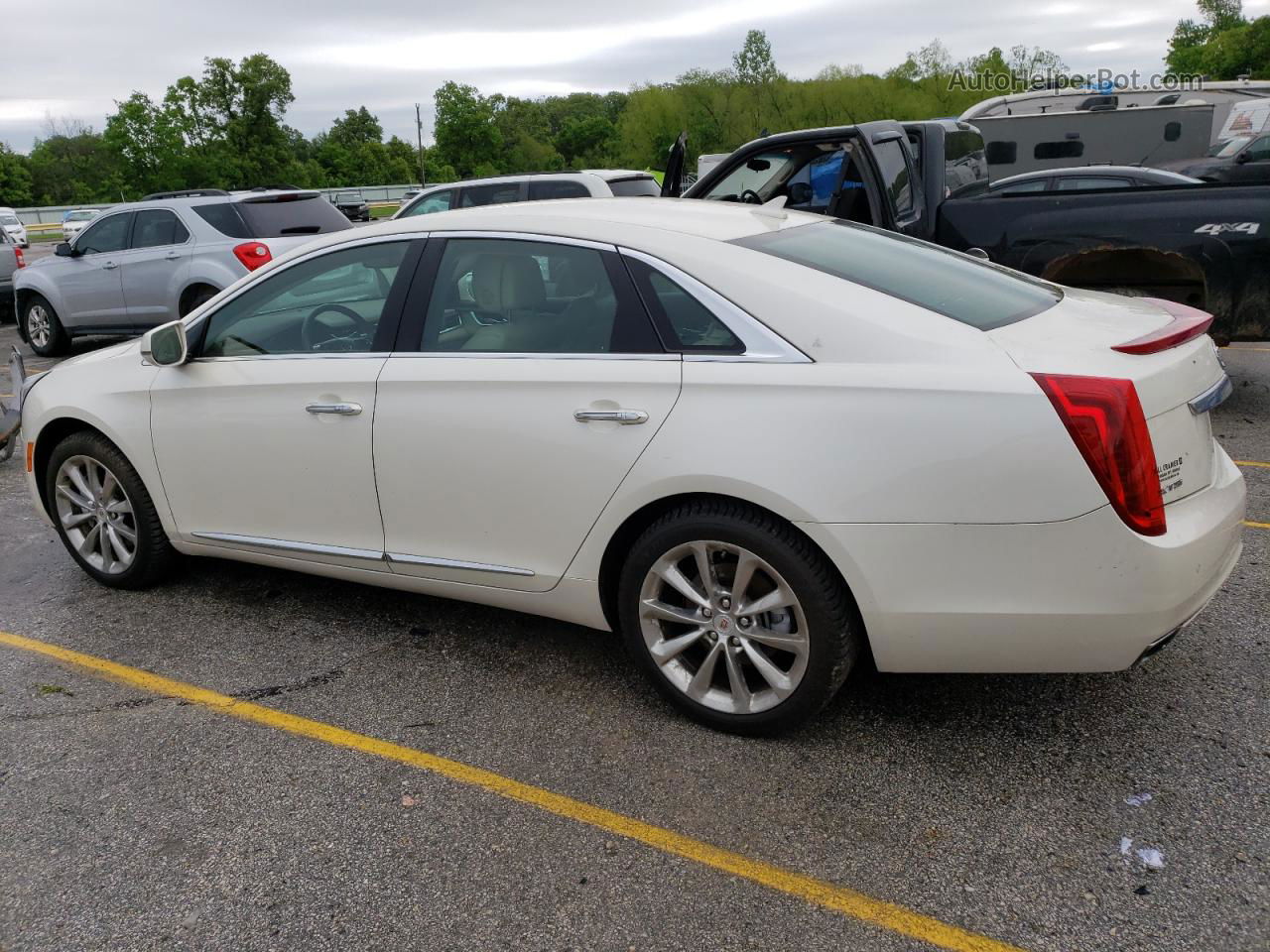 2013 Cadillac Xts Luxury Collection White vin: 2G61P5S35D9155095