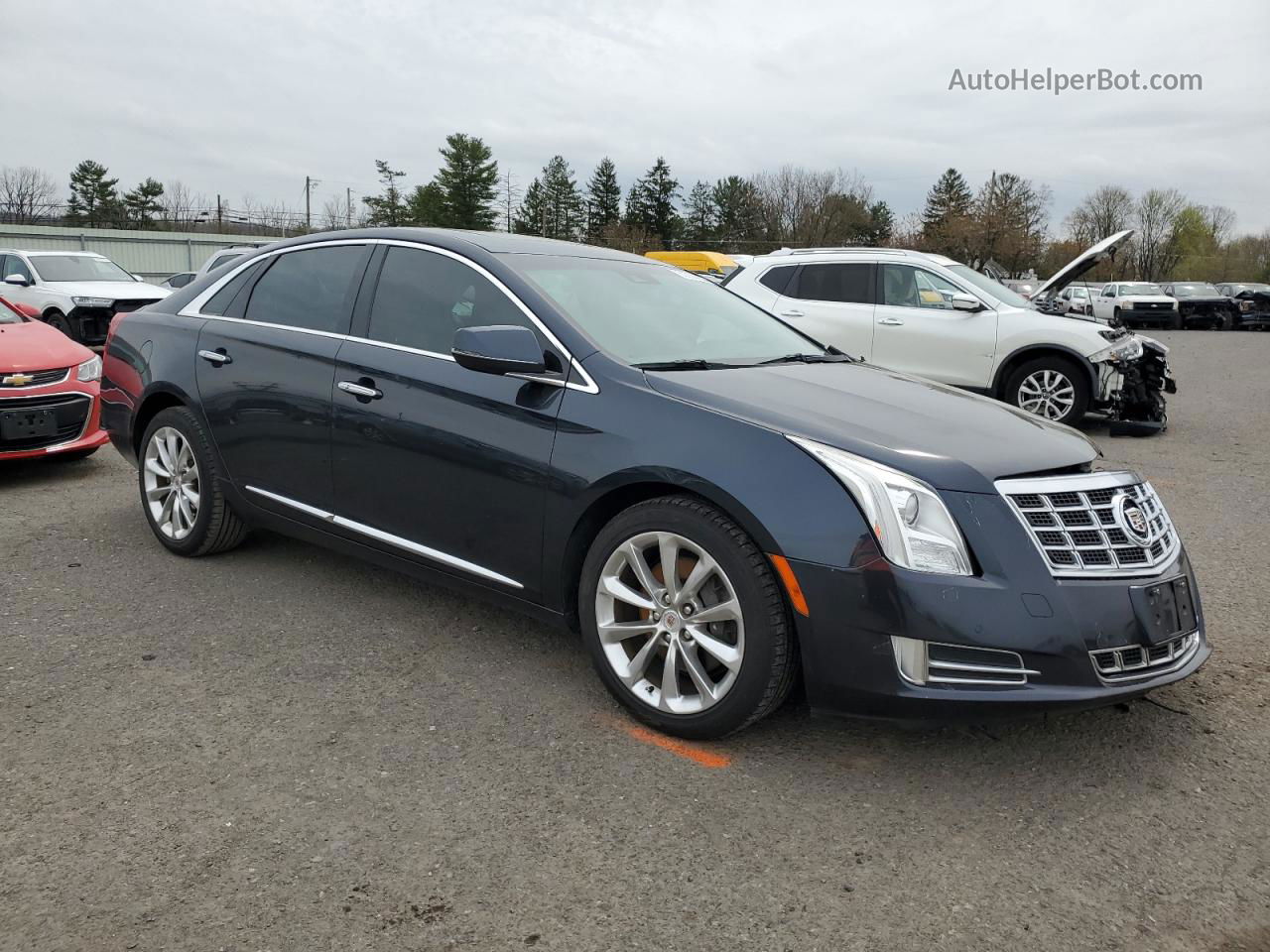 2013 Cadillac Xts Luxury Collection Blue vin: 2G61P5S35D9158000