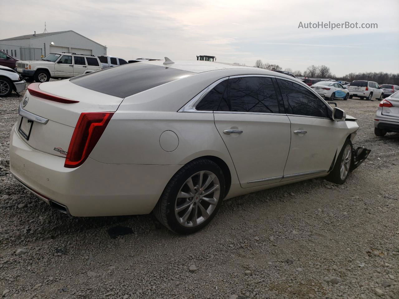 2013 Cadillac Xts Luxury Collection Cream vin: 2G61P5S36D9139035