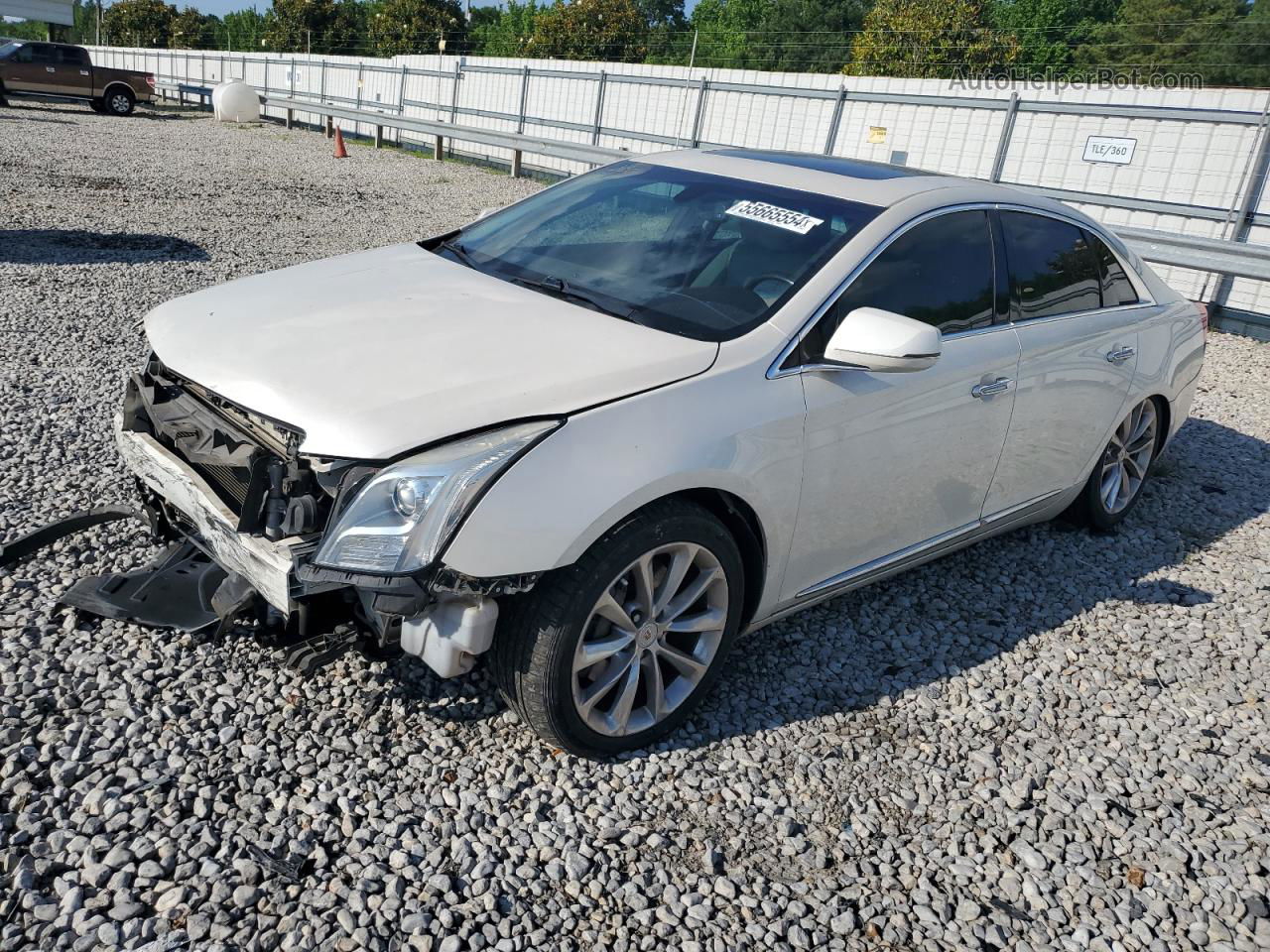 2013 Cadillac Xts Luxury Collection White vin: 2G61P5S37D9100454