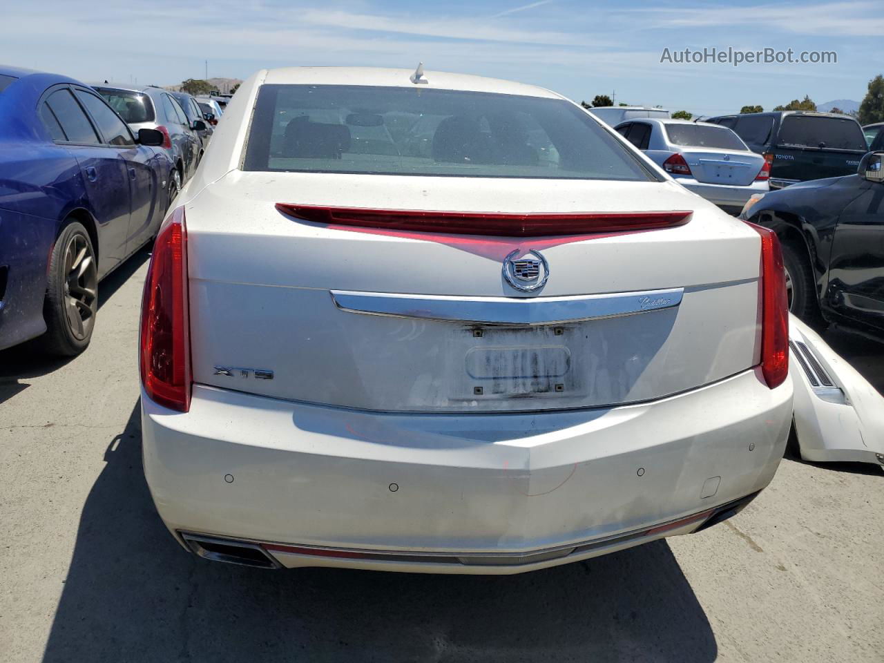 2013 Cadillac Xts Luxury Collection White vin: 2G61P5S37D9114659